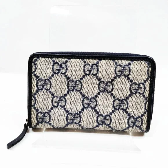 Authentic Gucci GG Supreme Canvas Zip Around Wallet - Picture 2 of 12